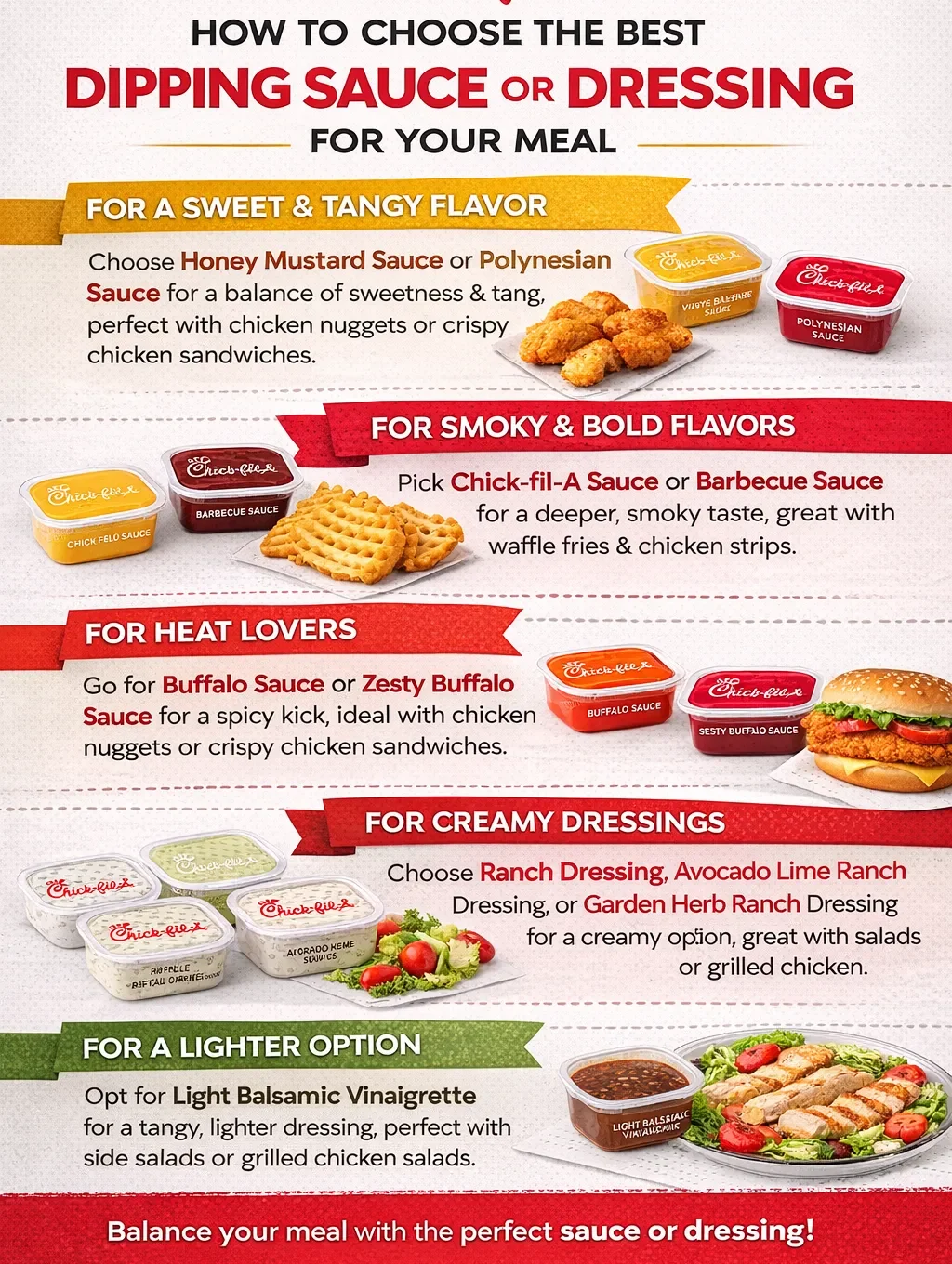 How to Choose the Best Dipping Sauce or Dressing for Your Meal